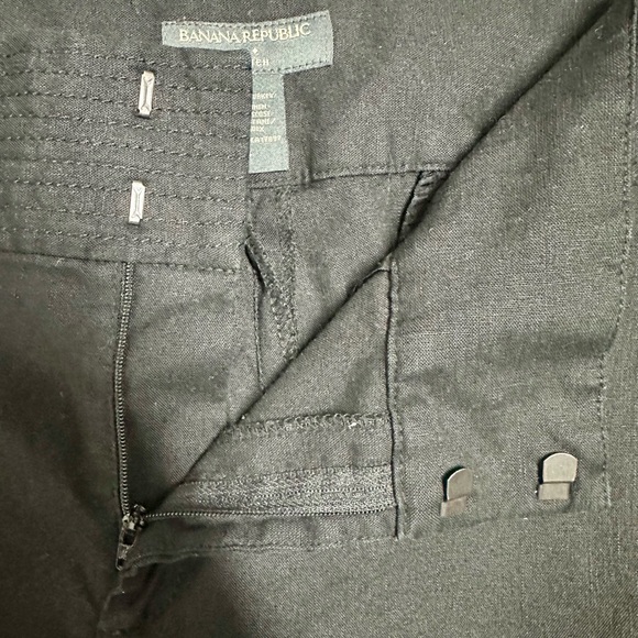 Banana Republic size 4 stretchy black trouser dress pants - Picture 5 of 6